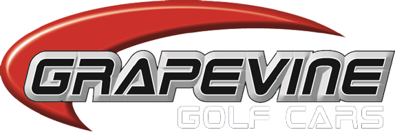 Grapevine Golf Cars Logo - White